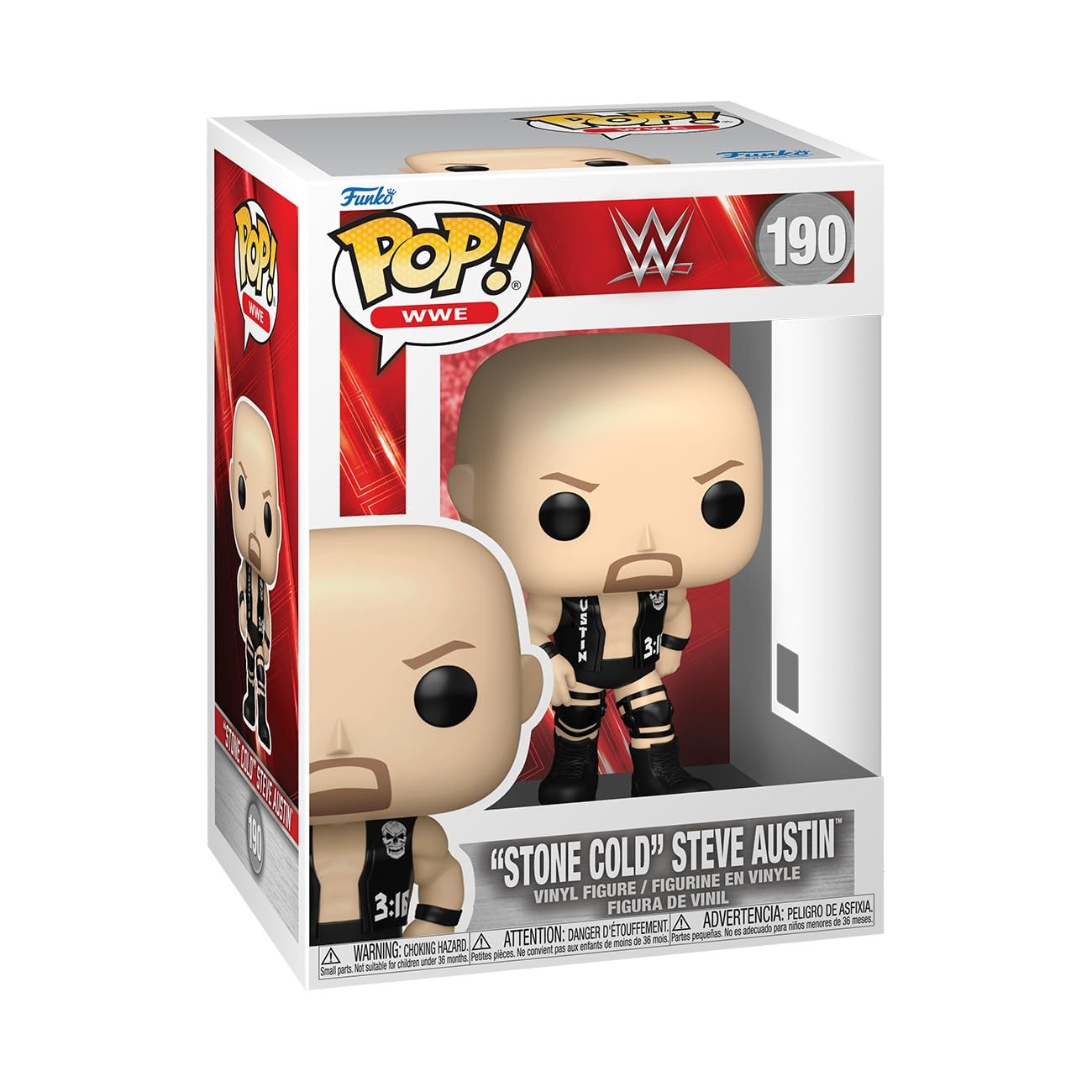 Funko Pop! WWE: WWE 8 - Stone Cold Steve Austin Cold - Collectable Vinyl Figure - Gift Idea - Official Merchandise - Toys for Kids & Adults - Sports Fans - Model Figure for Collectors and Display