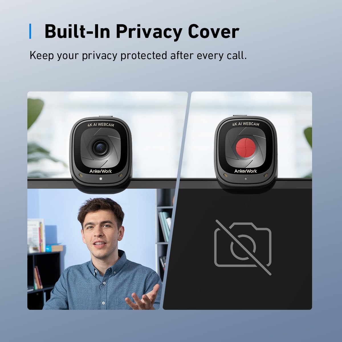 Anker - Work C310 Webcam - Black