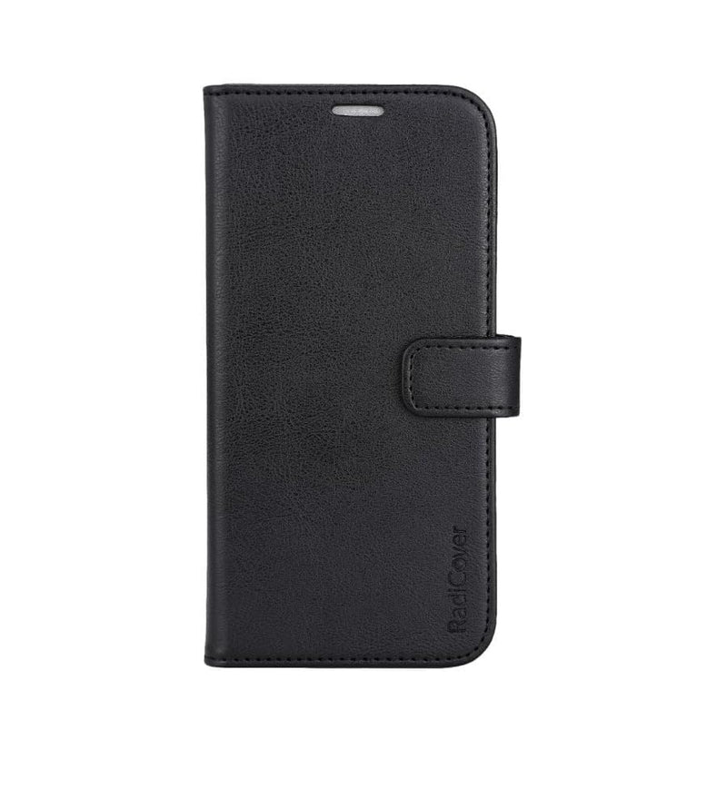 Radicover - Radiation Protection Wallet Vegan Leather Iphone 15 Plus Flipcover Black Pu