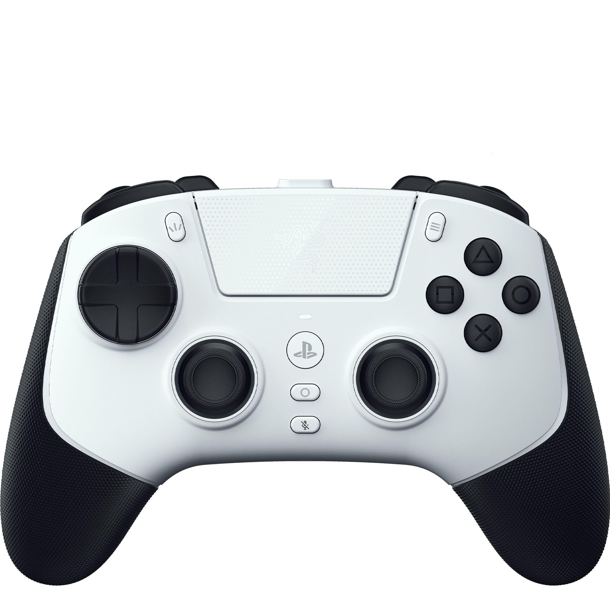 Razer Raiju V3 Pro - Draadloze e-sports controller voor PlayStation 5 en pc - 4 verwijderbare knoppen en 2 claw grip bumpers - TMR analoge sticks - Pro HyperTrigger - Mecha-Tactile knoppen | Vit