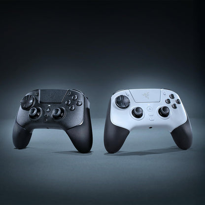 Razer Raiju V3 Pro - Draadloze e-sports controller voor PlayStation 5 en pc - 4 verwijderbare knoppen en 2 claw grip bumpers - TMR analoge sticks - Pro HyperTrigger - Mecha-Tactile knoppen | Vit