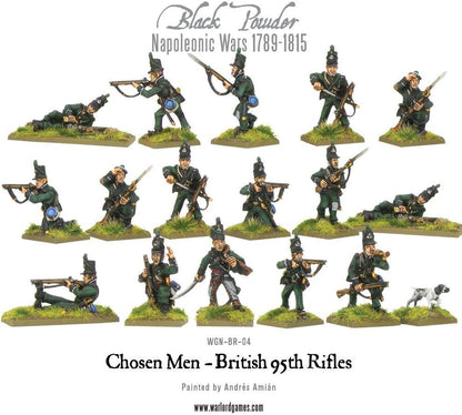 British 95th Rifles - Chosen Men - 28mm Miniatures x16 - Black Powder Napoleonic Wars