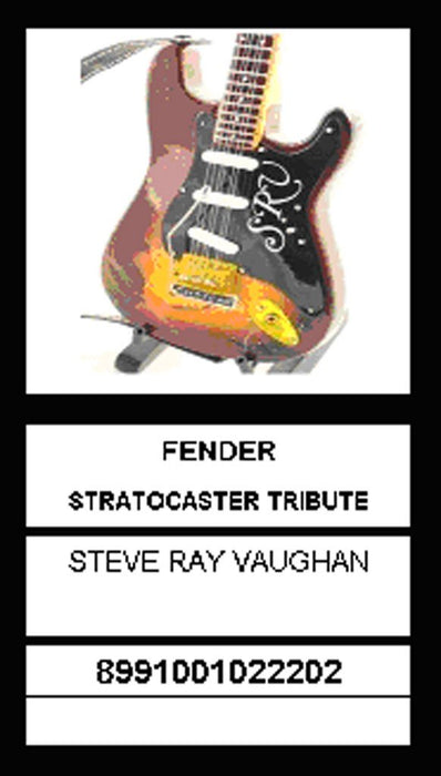 Mini Chitarra Da Collezione Replica In Legno -Stevie Ray Vaughan
