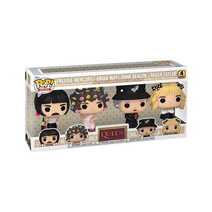 Funko POP! Rocks: Queen - Freddie Mercury - I Want to Break Free - (4-Pack) - Collectable Vinyl Figure - Gift Idea - Official Merchandise - for Kids & Adults - Music Fans - Model Figure for Collectors