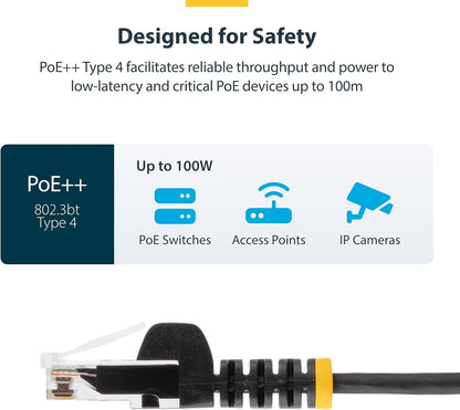 StarTech.com 1.5m Red Slim CAT6 Ethernet Cable, Snagless RJ45, LSZH, 28AWG Pure Bare Copper, Slim Network Patch Cable/Cord