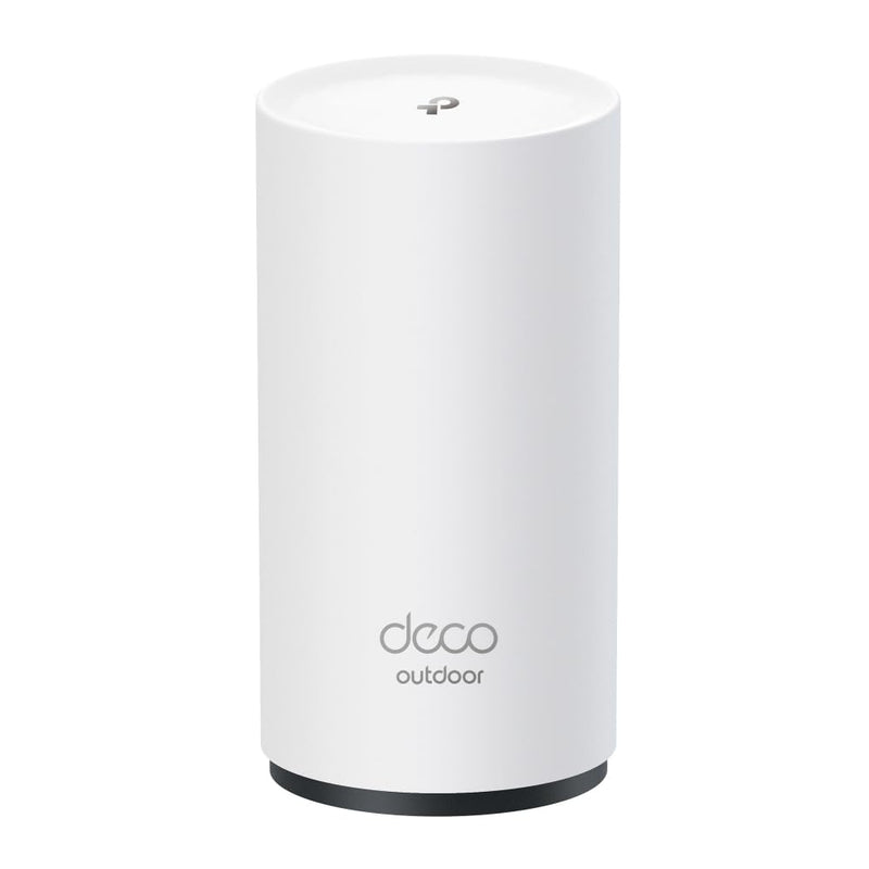 TP-Link Wi-Fi 7 Deco BE25-Outdoor Mesh WiFi BE3600Mbps, External Access Point, Dual-Band, 2 Ports 2.5Gbps, IP65, 4 Internal Antennas, Dust/Water Resistance, Pole/Wall, Alim. PoE/AC, Alexa, 1 Piece
