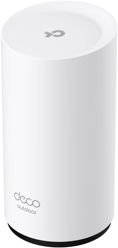 TP-Link Wi-Fi 7 Deco BE25-Outdoor Mesh WiFi BE3600Mbps, External Access Point, Dual-Band, 2 Ports 2.5Gbps, IP65, 4 Internal Antennas, Dust/Water Resistance, Pole/Wall, Alim. PoE/AC, Alexa, 1 Piece