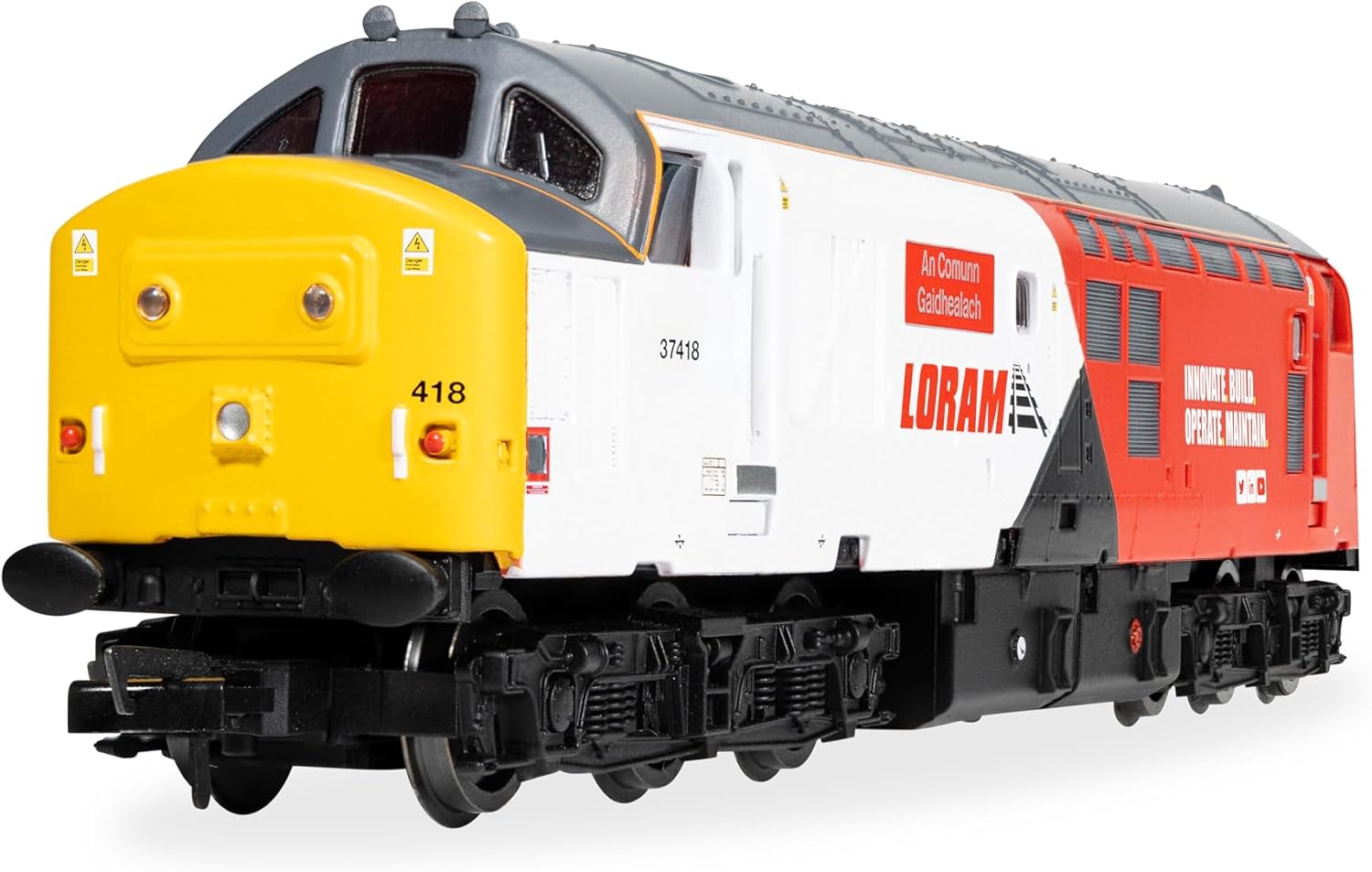Railroad - Loram - Class 37 - `An Comunn Gaidhealach` 37418 (Dcc Sound Fitted)