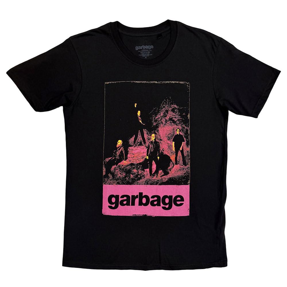 Rock Off officially licensed products Garbage Neon Band Logo T Shirt