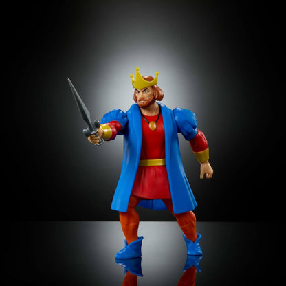 Masters of the Universe Origins Action Figure Cartoon Collection King Randor, 5.5 Inch 1980s MOTU TV Hero Ruler, Detailed Design Mace & Sword, JKC44