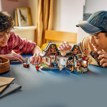 LEGO NINJAGO Four Weapons Blacksmith 15th Anniversary - Ninja House Toy w/Collectible Minifigure & Trading Cards - Nostalgic Gift for 14+ Year Old Boys & Adult Fans - 71858