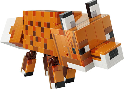 LEGO Minecraft The Fox Toy - 3D Puzzle Animal Figure with Accessories - DIY Gaming Room or Bedroom Decor - Birthday Gift Idea for 10+ Year Old Boys, Girls & Fans - 21588