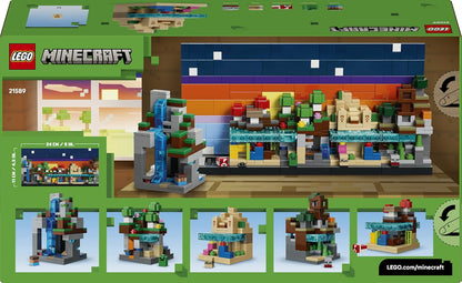 LEGO Minecraft Mini Biomes Toy - DIY Miniature Room Decor Kit - 3D Puzzle w/ 5 Microfigures - Gaming Gift for 12+ Year Old Boys, Girls & Teens - 21589