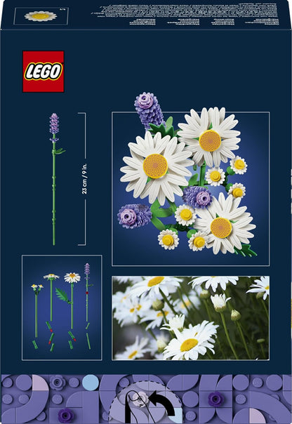 LEGO Botanicals Madeliefjes – Kunstbloemen Boeket Met Madeliefjes en Lavendel – DIY Bouwpakket voor Kinderen en Kinderkamer Decoratie – Cadeau voor Meisjes Vanaf 9 Jaar en Bloemenliefhebbers – 11508