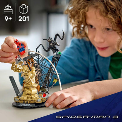 LEGO | Marvel Epic Battle: Spider-Man vs. Sandman - Superhero Toy w/ 3 Minifigures incl. Venom, and a Construction Site - Gift for 9+ Year Old Boys & Movie Fans - 76334