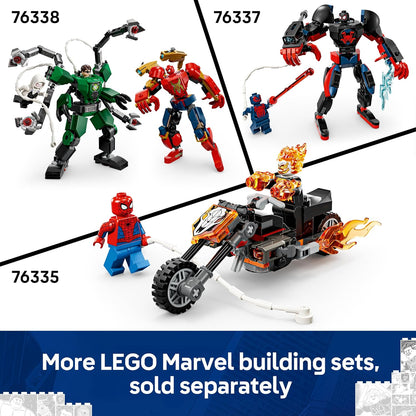 LEGO | Marvel Spider-Man Car vs. Venomized Wolverine - Superhero Toy w/a Car Model, 2 Minifigures & 2 Spring Shooters - Gift for 7+ Year Old Boys & Fans - 76336
