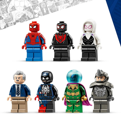 LEGO | Marvel Spider-Man vs. Mysterio: The Daily Bugle Building - Superhero Toy w/a Mech Action Figure & 7 Minifigures - Birthday Gift for 10+ Year Old Boys & Movie Fans - 76342