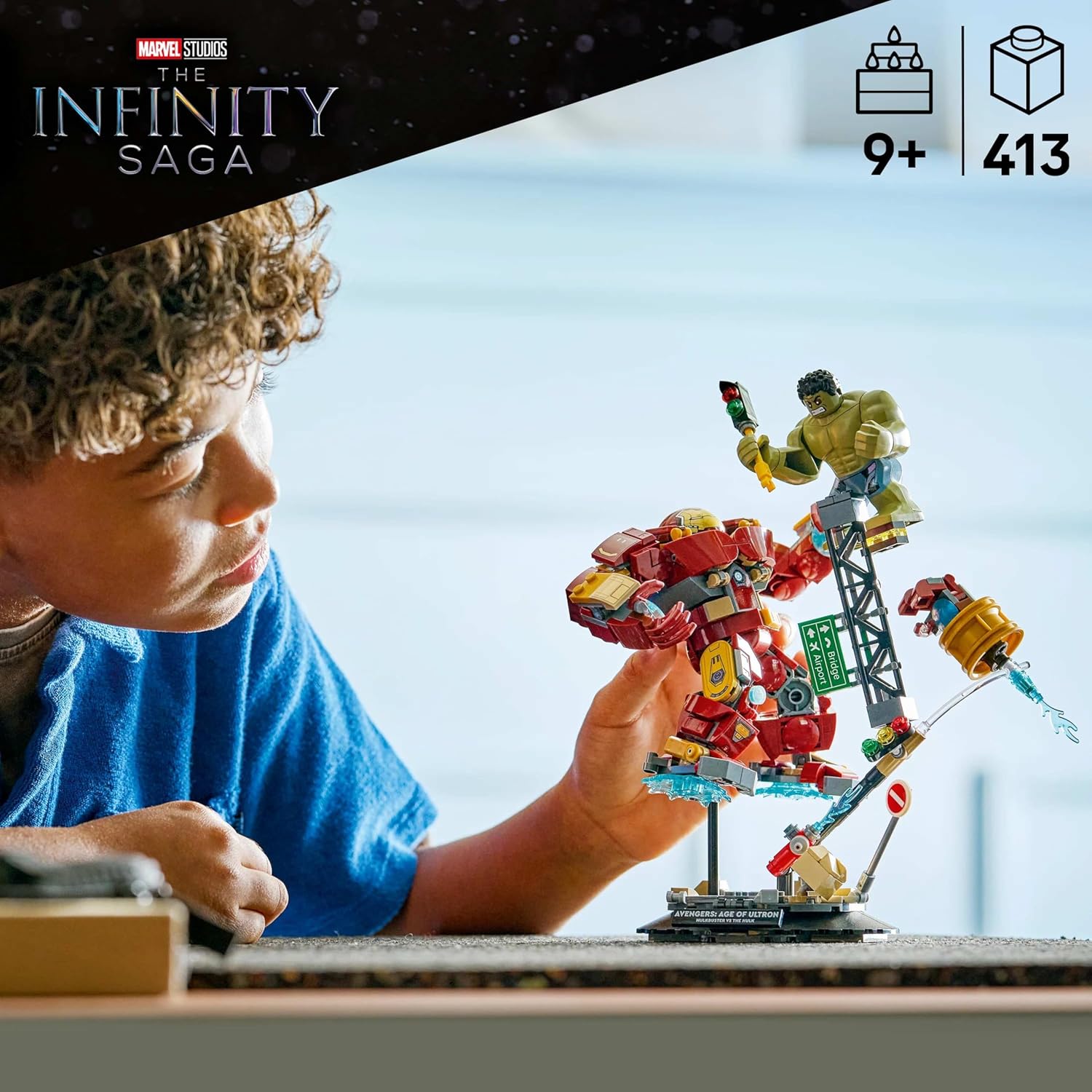 LEGO | Marvel Epic Battle: Hulkbuster vs. The Hulk - Superhero Toy w/ 2 Action Figures & Iron Man Minifigure - Avengers Gift for 9+ Year Old Boys & Fans - 76343
