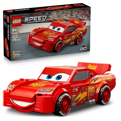 LEGO Speed Champions Saetta McQueen - Macchina da Corsa Giocattolo - Kit di Modellismo da Collezione - Idea Regalo Disney per Bambini e Bambine da 9 Anni in su Fan del Film Pixar Cars - 77255