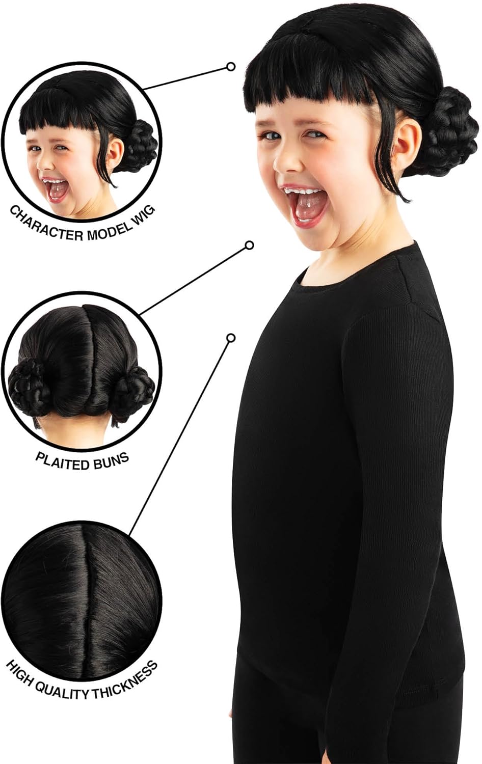 Rubies Official Netflix K-Pop Demon Hunters Zoey Wig Child Costume Accessory, Kids Fancy Dress, One Size