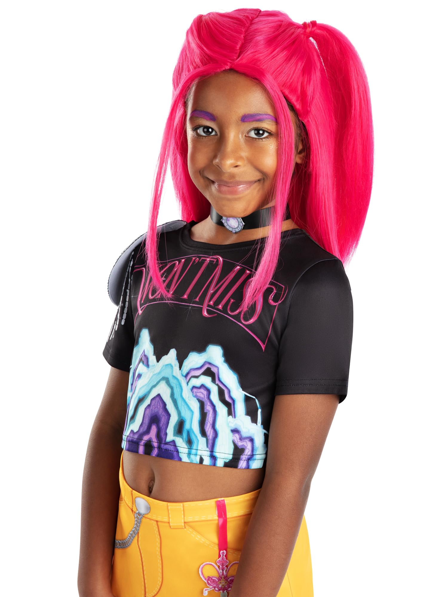 Rubies Official Netflix K-Pop Demon Hunters Mira Wig Child Costume Accessory, Kids Fancy Dress, One Size