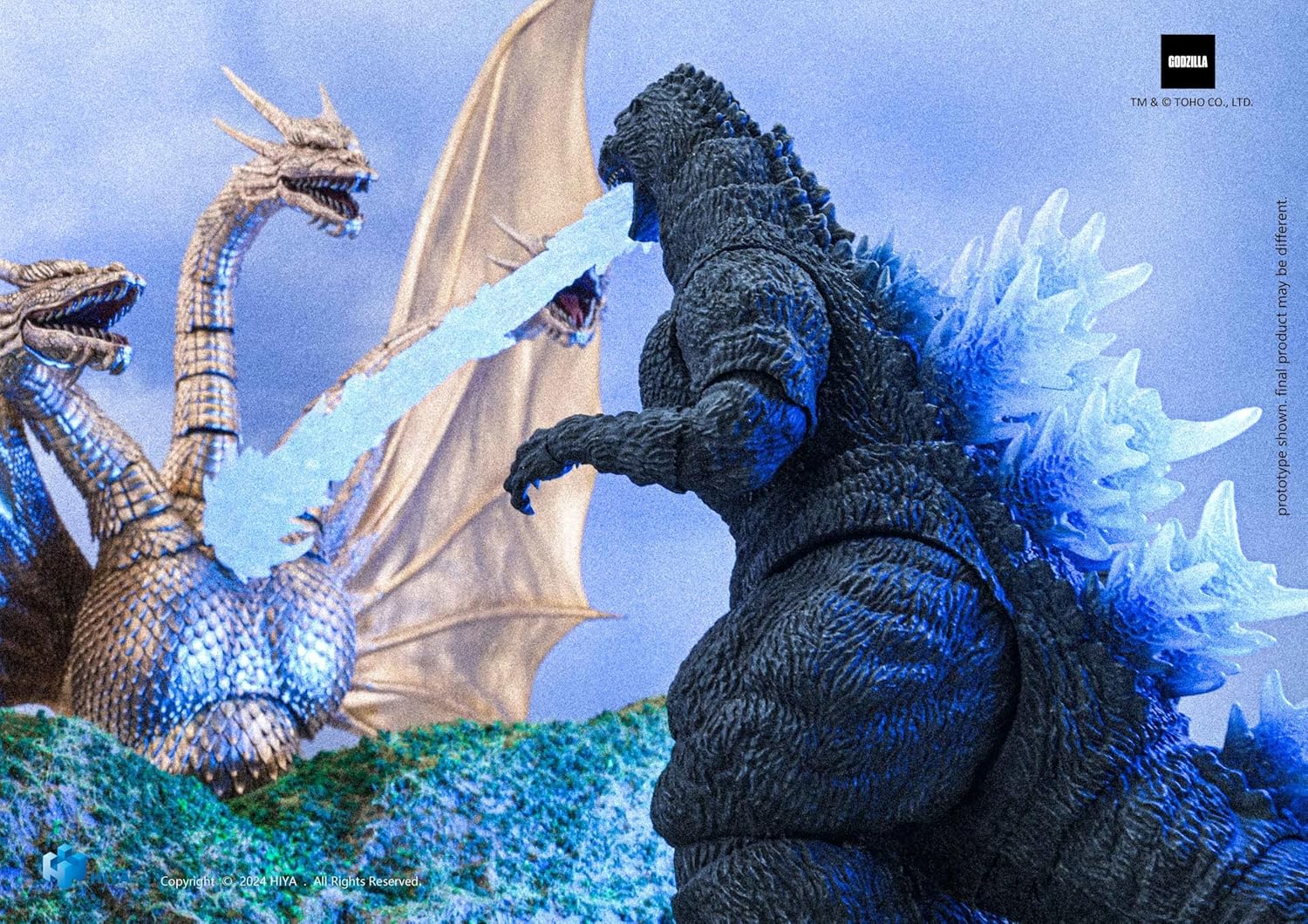 Godzilla Vs. King Ghidorah Exquisite Basic Action Figure Heat Ray Godzilla Hokkaido Ver. Previews Exclusive 18 Cm