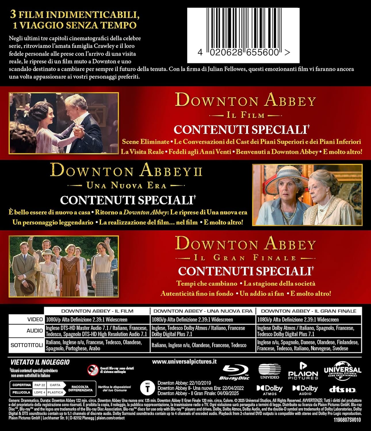 Downton Abbey - Collezione 3 Film