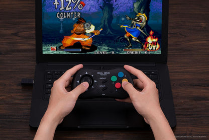 8Bitdo Kyo Kusanagi Style SNK Neo Geo CD Bluetooth Controller, Compatible with Windows PC, Android and Neo Geo Mini