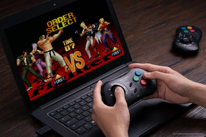8Bitdo Mai Shiranui Style SNK Neo Geo CD Bluetooth Controller, Compatible with Windows PC, Android and Neo Geo Mini