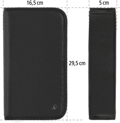 Hama CD Wallet | CD/DVD/Blu-Ray | Folder for Storage, Space-Saving for the Office, Car and at Home | Black