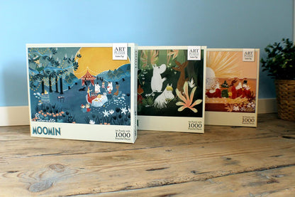 Barbo Toys - MuminsPuzzel 1000 stukjes - illustraties van de zonsondergang in de Moominvallei - kleurrijke afbeeldingen van de Mumin-rol