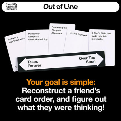 Cards Against Humanity: Out of Line • New Expansion + A New Way to Play Where You Rank Your Cards