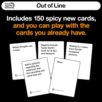 Cards Against Humanity: Out of Line • New Expansion + A New Way to Play Where You Rank Your Cards