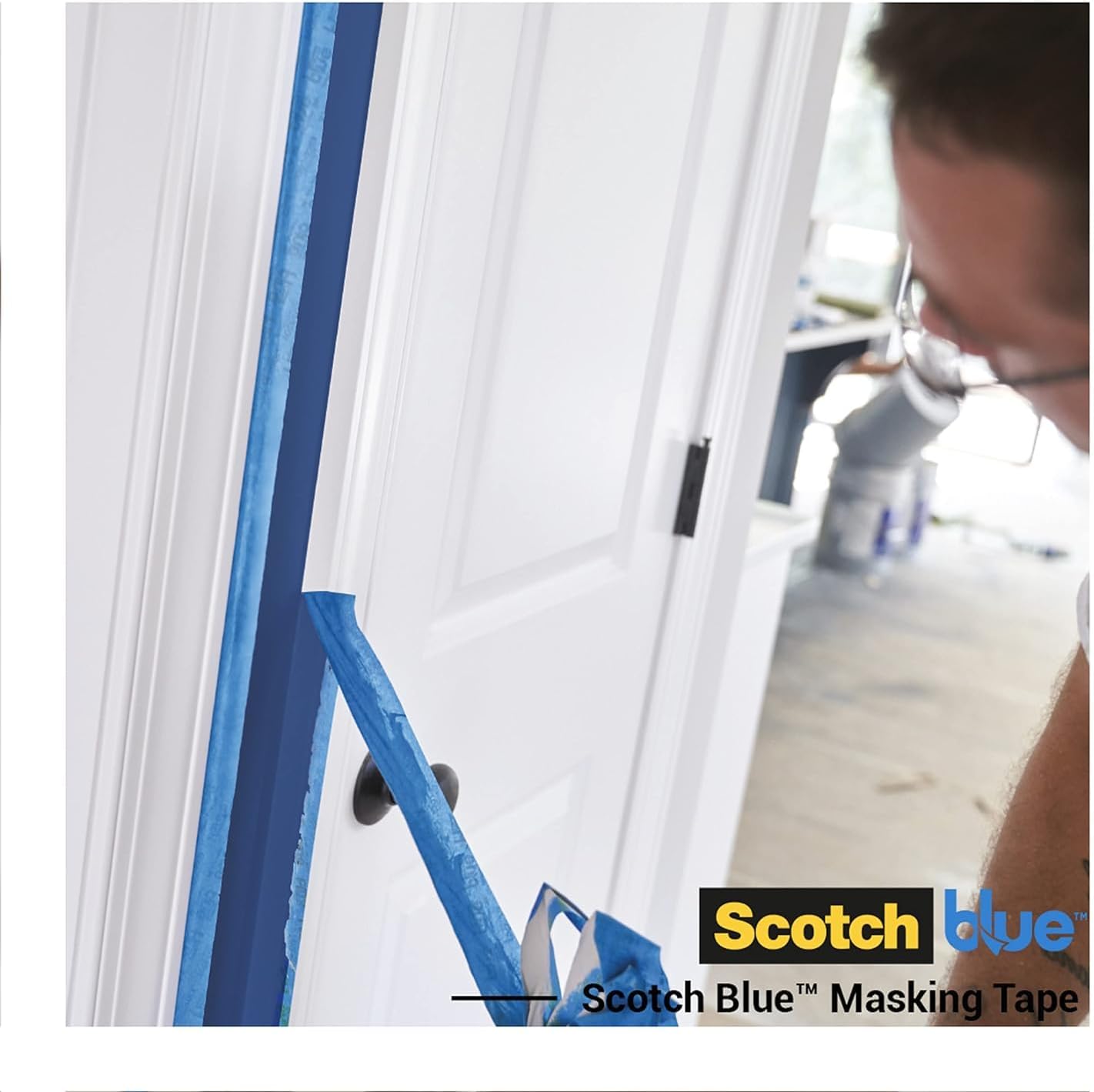 ScotchBlue Multi-Surface Masking Tape, 2 Rolls, 36 mm x 41 m - Scotch Adhesive Blue Painters Tape, For Painting and Decorating, Indoor & Outdoor, Sticks Well, 70% PEFC