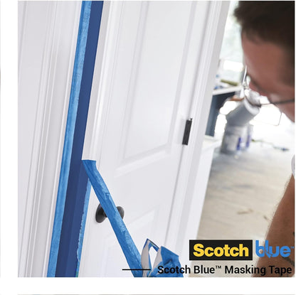 ScotchBlue Multi-Surface Masking Tape, 2 Rolls, 36 mm x 41 m - Scotch Adhesive Blue Painters Tape, For Painting and Decorating, Indoor & Outdoor, Sticks Well, 70% PEFC