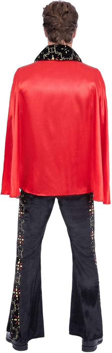 Smiffys Elvis Black Rhinestone Costume