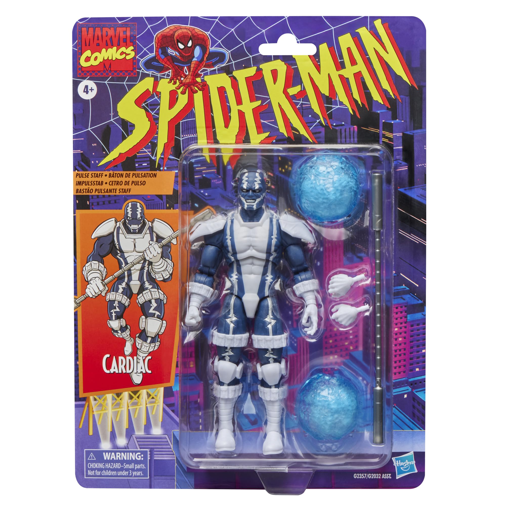 Marvel Legends Series Cardiac Retro Cardback Spider-Man Comics Action Figure