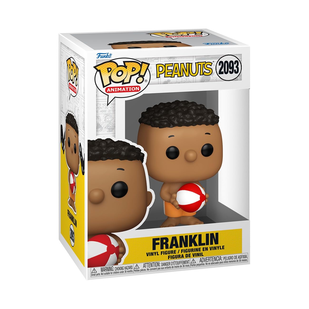Funko Pop! TV: Peanuts S8 – Franklin Armstrong - Classic Peanuts - Collectable Vinyl Figure - Gift Idea - Official Merchandise - Toys for Kids & Adults - Cartoon Fans - Model Figure for Collectors