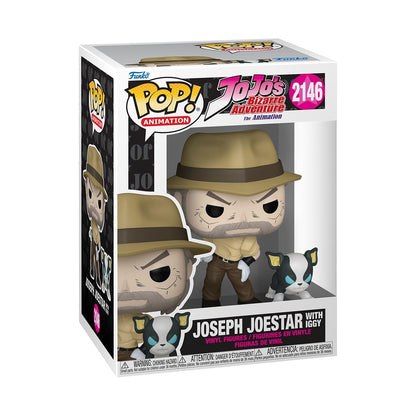 Funko Pop! & Buddy: JoJo's Bizarre Adventure - Joseph Joestar with Iggy - Collectable Vinyl Figure - Gift Idea - Official Merchandise - Toys for Kids & Adults - Anime Fans