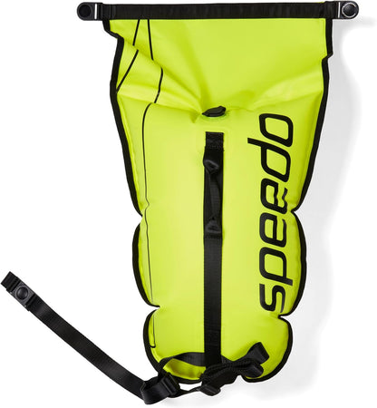 Speedo Unisex-Adult Tow Float With Dry Bag |Training Aid | Open Water Swimming, Check, 42