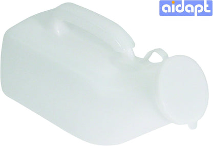 Aidapt Male Portable Urinal 1L Capacity Spill Resistant with Carry Handle