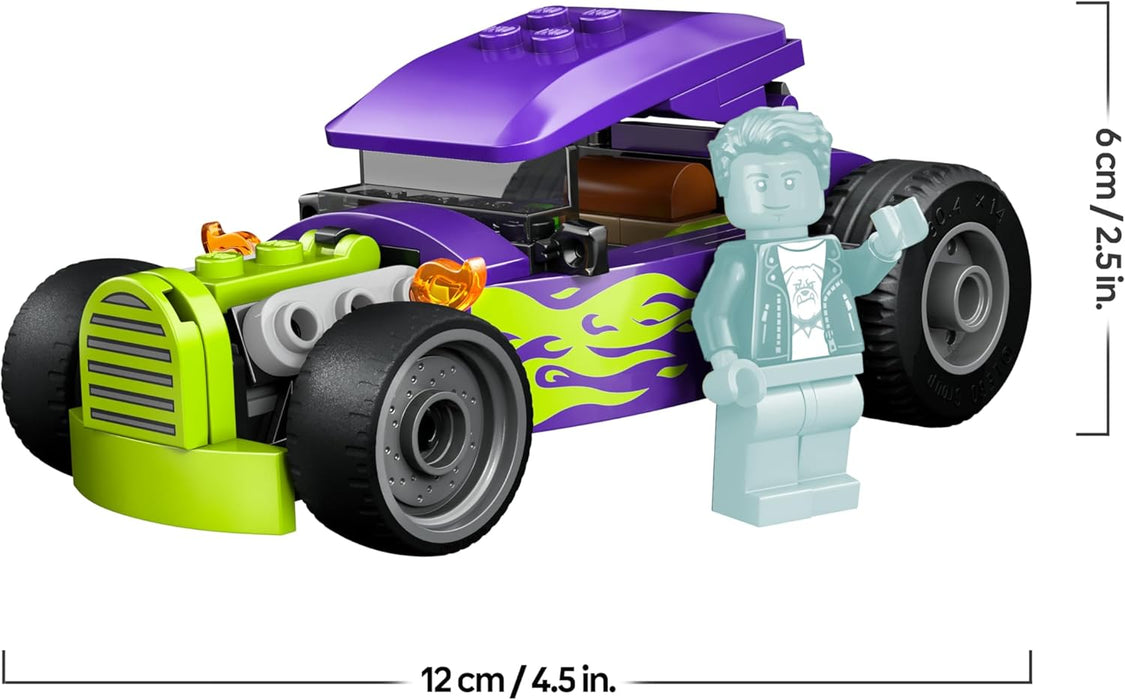 LEGO City Hot Rod - Racewagen Auto Speelgoed voor Kinderen met Chauffeur Minifiguur en Inklapbaar Dak - Fijne Motoriek Bouwpakket - Klein Verjaardagscadeau voor Jongens vanaf 5 Jaar - 60485