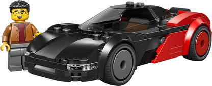 LEGO City EV Supercar Toy - Race Car Model Kit w/a Driver Minifigure - Fine Motor Skills Building Set - Small Birthday Gift Idea for 5+ Year Old Boys - 60486