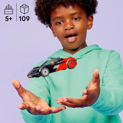 LEGO City EV Supercar Toy - Race Car Model Kit w/a Driver Minifigure - Fine Motor Skills Building Set - Small Birthday Gift Idea for 5+ Year Old Boys - 60486