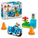 LEGO DUPLO Blue Police Motorcycle - Educational Motor Skills Toy for Toddlers - incl. a Motorbike, Officer Figure, Traffic Lights - Birthday Gift for 2+ Year Old Boys & Girls - 10471