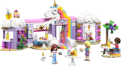 LEGO Friends Unicorn Dream Café - Toy Cake Shop w/ 3 Mini Dolls, Cash Register & Play Food Accessories incl. Cupcakes - Birthday Gift for 6+ Year Old Girls - 42684