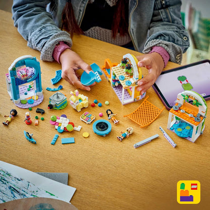 LEGO Friends Fun Indoor Playground - Creative Toy w/a Slide, Ball Pit, Roundabout, Snack Bar, 3 Mini Dolls & Accessories - Birthday Gift for 7+ Year Old Girls - 42686