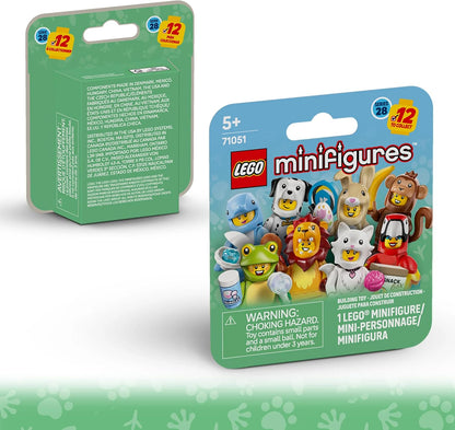 LEGO Minifigures Animal Series 28 - Blind Box - Get 1 of 12 Collectible Toys - Figures incl. Lion, Bunny, Cat & Dolphin - Party Bag Fillers for 5+ Year Old Boys & Girls - 71051