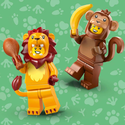 LEGO Minifigures Animal Series 28 - Blind Box - Get 1 of 12 Collectible Toys - Figures incl. Lion, Bunny, Cat & Dolphin - Party Bag Fillers for 5+ Year Old Boys & Girls - 71051