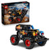LEGO Technic Monster Jam Grave Digger Fire and Ice - Pull-Back Truck Toy - Race Car Model Kit w/Authentic Details - Birthday Gift for 7+ Year Old Boys, Girls & Fans - 42219